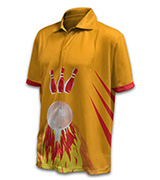 Ten Pin Bowling Button Up Unisex Shirt 160x180