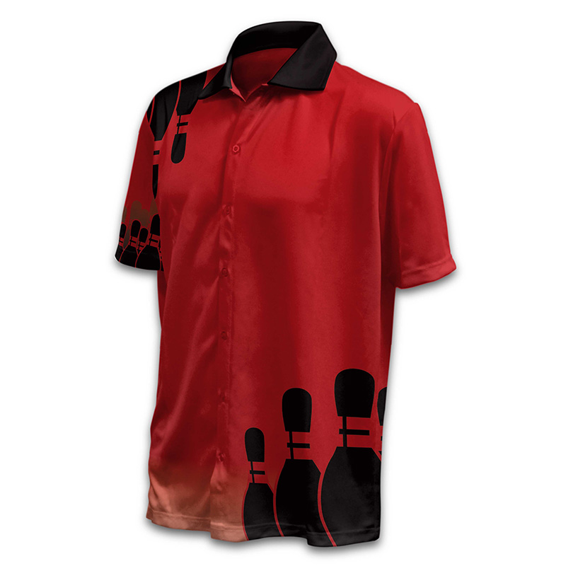 Unisex Bowling Button Up Shirt - Red Oak Teamwear