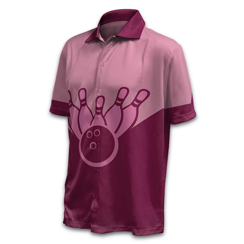 Unisex Bowling Button Up Shirt - Red Oak Teamwear