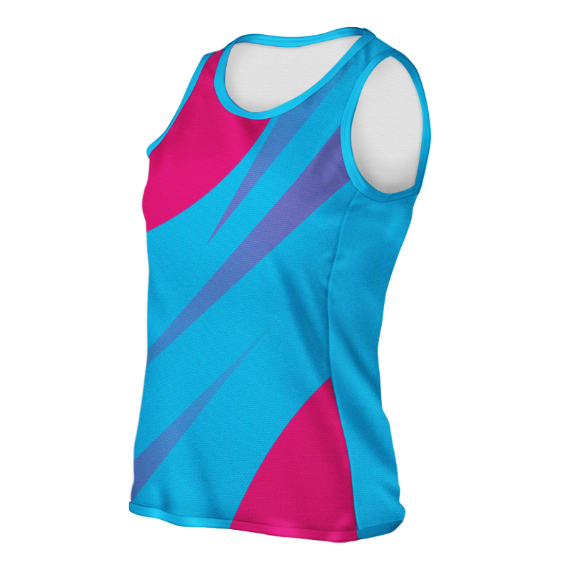 Ladies Round Neck Netball Singlet - Red Oak Teamwear