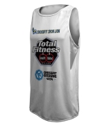 CP0062 - MENS ROUND NECK SINGLET WITH SIDE PANEL Unisex Custom Fitness Tee