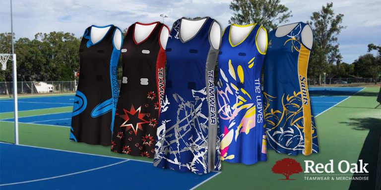 Netball Dress _Social Media Banner_ Redoak_v1 Custom Design Netball Dresses