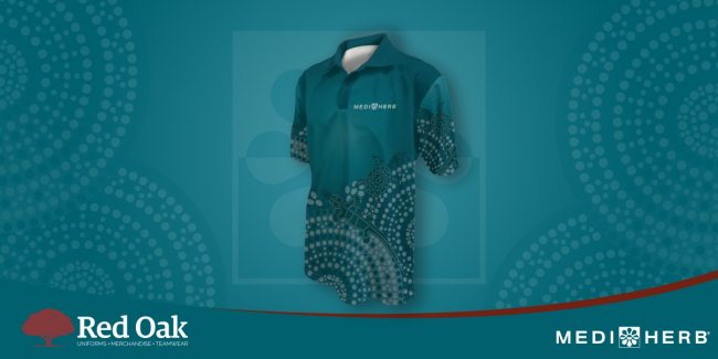 MediHerb Banner Option 3 Custom Made Work Polo Shirts