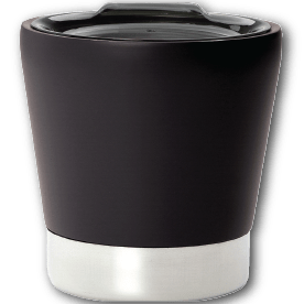 travel cup with brand logo