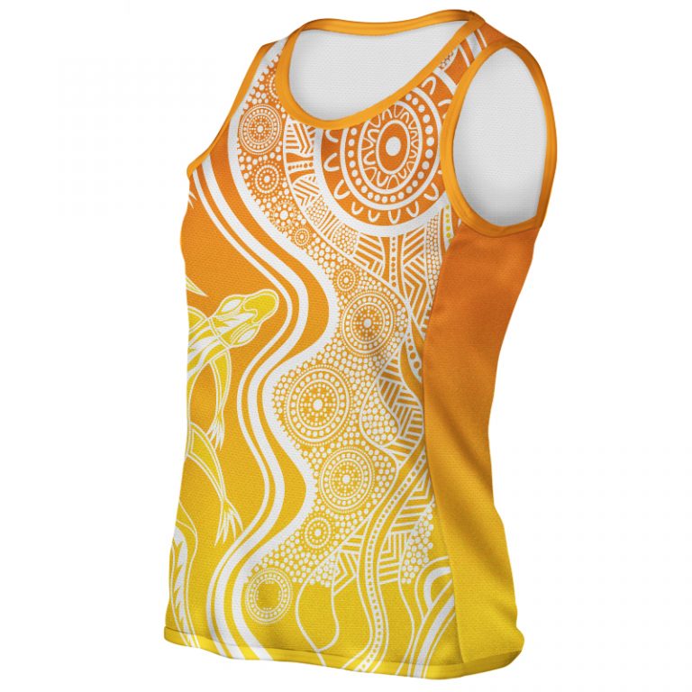Indigenous Run Singlet Red Oak Teamwear