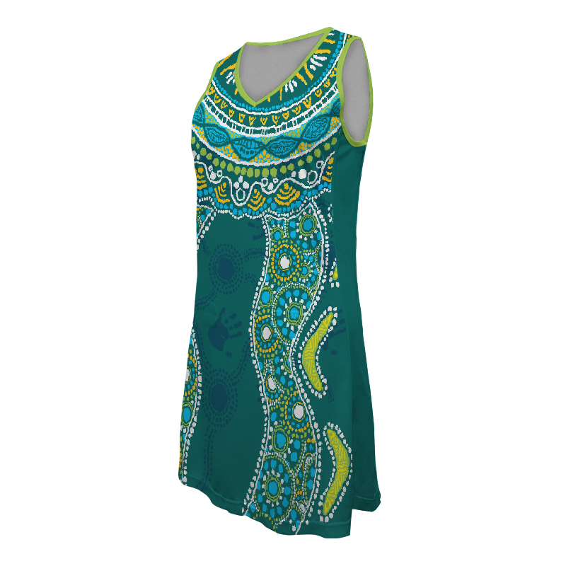 Indigenous Netball Dress - Red Oak Teamwear