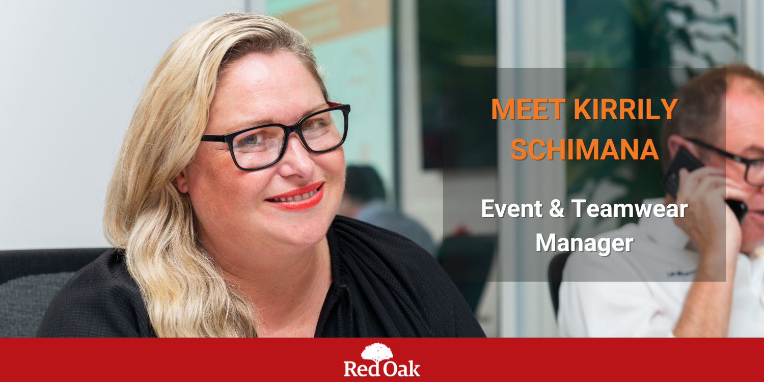 Introducing Kirrily Schimana, Event and Teamwear Manager, Red Oak Teamwear